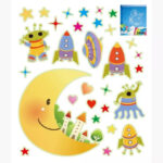 Rarity Moonlight Glow Reusable Stickers - Image 2