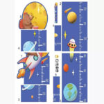 Height Chart Wall Sticker Wall Hanging Measuring Growth Chart Wall Sticker for Boys Girls, Educational Wall - Image 6