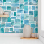 Blue Marble Brick Wall Tiles – Decorative 3D Peel & Stick Wallpaper for Home & Office Walls (45 x 845 cm), (332 inche x 18 inche) - Image 5