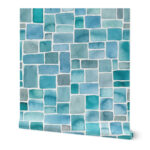 Blue Marble Brick Wall Tiles – Decorative 3D Peel & Stick Wallpaper for Home & Office Walls (45 x 845 cm), (332 inche x 18 inche) - Image 4