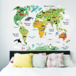 Interior Wall Sticker Choyo ZY037 World Map - Image 4