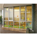 Flower and butterfly fence wall decal AY926B - Image 3