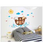 Jm8240 Wall Decal Elephant & Giraffe Wall Stickers - Image 8