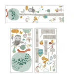 Forest Animal Trees Height Wall Sticker - Image 3