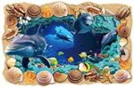 3D Seafloor Cave Home Decor Sticker PVC Material Self-adhesive Removable Sticker Living Room Bedroom Kindergarten Wall Background Decorative Wall Sticker  xl8126 60cm x 90cm - Image 2