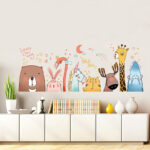 Wall decal Funny animals XH9316
