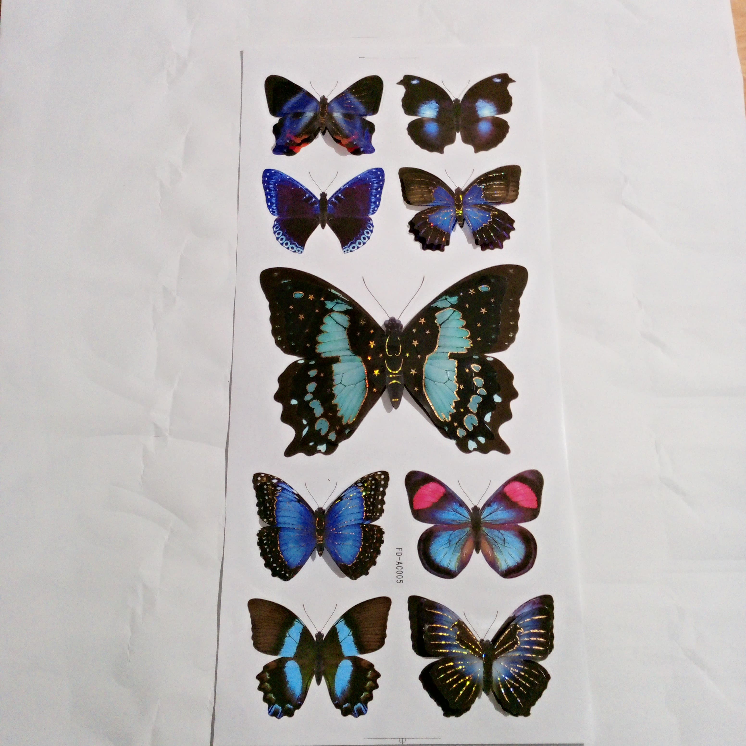 1b57e4aa-6d33-4d78-9901-a08ef6cb0d5f Butterfly 3D Wallsticker FD-AC005 - Image 1