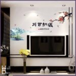 Micro Fun Life: In-stock, tax-inclusive, invoice available, credit card accepted. High-quality, waterproof, DIY wall stickers with seamless design. Won't damage walls. Chinese style calligraphy and ink painti size 60x90 sk9170 - Image 2