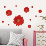 Interior Wall Sticker Gerberas Red size 45x60 ay6015a - Image 3
