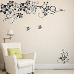 Flower Pattern Removable Wall Sticker WS9022. - Image 3