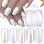 6 box Nail Glitter Powder Pearl Shimmer Nail Powder Chrome Sparkling Dazzling Pigment Dust Art Decoration - Image 2