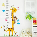 PVC Children Height Growth Chart Measure Wall Sticker Kids Room Decor Animal Decal - Image 4