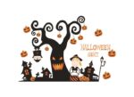 Halloween pumpkin black tree wall sticker cartoon - Image 3