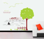 Wall Sticker Waterside Tree ay849 - Image 3