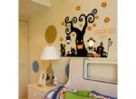 Halloween pumpkin black tree wall sticker cartoon - Image 2