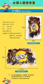 AY9268 3D Minion Floor or Wall Sticker Decals - Image 4