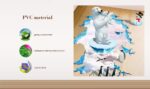 XL8127 creative 3D polar bear Penguin 3D living room bedroom environment decoration sticker can remove wall stickers xl8127w4k-1 - Image 6