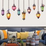 Fashion arab droplight Wall Stickers For Living Room Diy 3d Home Decor JM7342 - Image 3