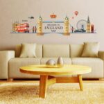 JM7304 Creative Personality Romantic Bridge Landscape Wall Sticker