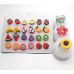 Earrings set of 12 pairs with 3 finger for girls fashion rings tops studs - Image 2