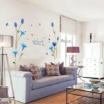 Sticker SK9122A Blue Lily Wall Sticker - Image 2