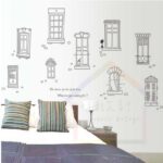 Abstract Doors Windows and Cupboard Wall Sticker