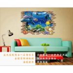 WALL STICKER XL8120 3D BRICK DOLPHIN 60X90 WALSTICKER WALLSTICKER - Image 5