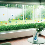 AY7185 Wholesale wall stickers skirting wall decoration stickers mirror self-adhesive grass stickers green land - Image 2
