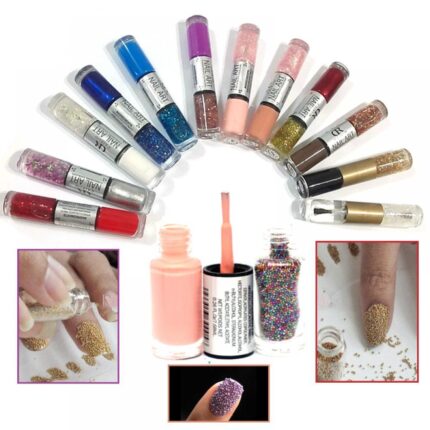 ENJOY COLOR 2 IN 1 BEADS & NAIL POLISH 12 PCS '2
