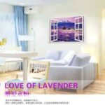 ay9234b Large Lavender Mountain 3D Window Scene View Removable Wall Sticker Decal - Image 15