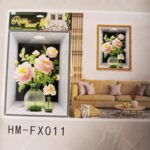 3D Aweosome flower Chinese Style Flower Classical Vase Wall Sticker - Image 27