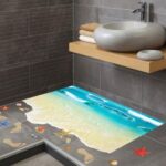 Creative 3D Beach Vinyl Wall Sticker Funny Realistic Art Floor Decals for Kids Rooms Bathroom Home Decor Waterproof XL8300 - Image 3