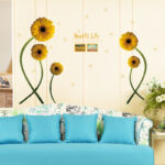 Sk9233 Beautiful Sunflowers Wall Sticker - Image 3