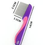 1pcs High Quality Terminator Lice Comb Nit Free Kids Hair Rid Headlice Stainless Steel Metal Teeth Remove Nit Brush 827 hmfrmit5g-1 - Image 2