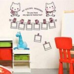 JM7103 Photo Frame Wall Stickers Home Decor Cute Decals Quotes Kids DIY Adesivo de Parede Removable Mixable - Image 6