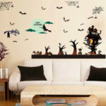 Sk9220 Halloween Haunted House Wall Sticker - Image 2