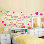 Sanamity Wall Stickers For Bedroom English Letter Butterfly Wall Stickers Living Room Bedroom Decoration Stickers Wall Stickers For Bedroom Aesthetic Pink - Image 3