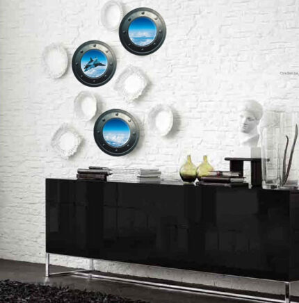 Combo of 3 3D Decals of the Universe World, New Style, Astronaut Pattern,