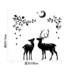 Cute Cartoon Animal Elk Deer Beauty Vinyl Brief Wall Sticker Decal Kids Baby Room Decoration Home Decor Stickers - Image 7