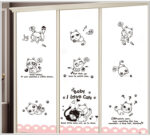 Wall stickers featuring 10 cute and funny cats, made of PVC decal material.size 50x70 xh3646c - Image 4