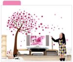 Ay9026a B Red And Blue Background Products Korean Pink Cherry Tree Bedroom Wall Stickers - Image 7