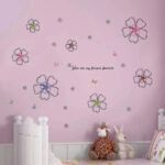 Wall Sticker Flower, Cherry Blossom, Butterfly, Simple, Soothing, Natural, DIY Wallpaper, Interior Sheet, Removable Sticker size 50x70 xls7141 - Image 3