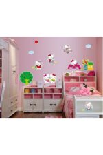 Hello Kitty Wall Sticker Kids Room Decoration Gift Self Adhesive Wall Decor - Image 3