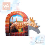 AY9256 3D Wall Stickers Creative Giraffe Wall Sticker For Kids Room. - Image 3