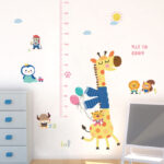 Sk9165 Cartoon Giraffe Height Kids Wall Sticker - Image 5