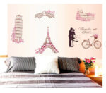 Eiffel Tower Wall Sticker Love Romance Wall Sticker For Home Decor. - Image 2