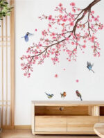 A set of wall stickers birds flower branches wall sticker wall decoration xh6021 - Image 4