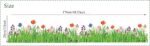 Green Grass Flowers Butterflies Wall Corner Decals Living Room Bedroom Baseboard Skirting Line Wall Stickers Art stiker dinding Wallsticker decalmile SK9057 Size: 30x 90cm - Image 4