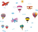 Hot air balloon, Airplanes Removable Wall Sticker size 45x60 ay622 - Image 4
