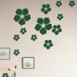 Ay001a  ZHYHGO room decoration wall sticker multicolor five-leaf small flower home kitchen sticker vinyl home decoration art detachable